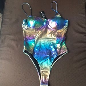 Fashion Nova Oil slick bodysuit
